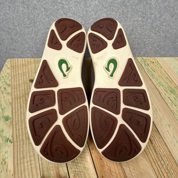 Olukai Nohea Mesh Loafers Mens Sz 9 Mustang Lime Peel Brown Slip On Casual Shoes main image 12